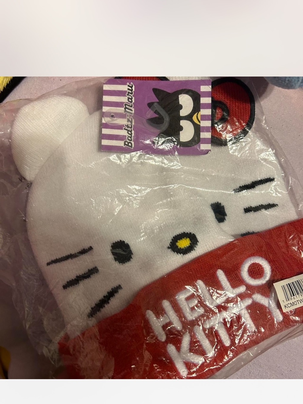Hello Kitty  Beanie Hat - White & Red